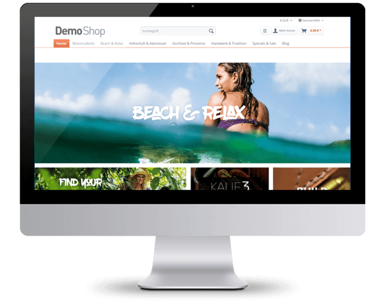 Demo-Shop mit Shopware