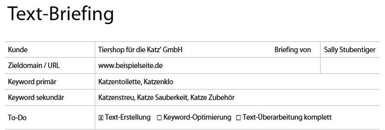 Screenshot Text-Briefing