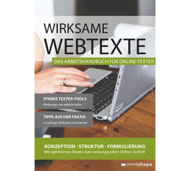 Unser ebook Wirksame Webtexte als Content Marketing Beispiel