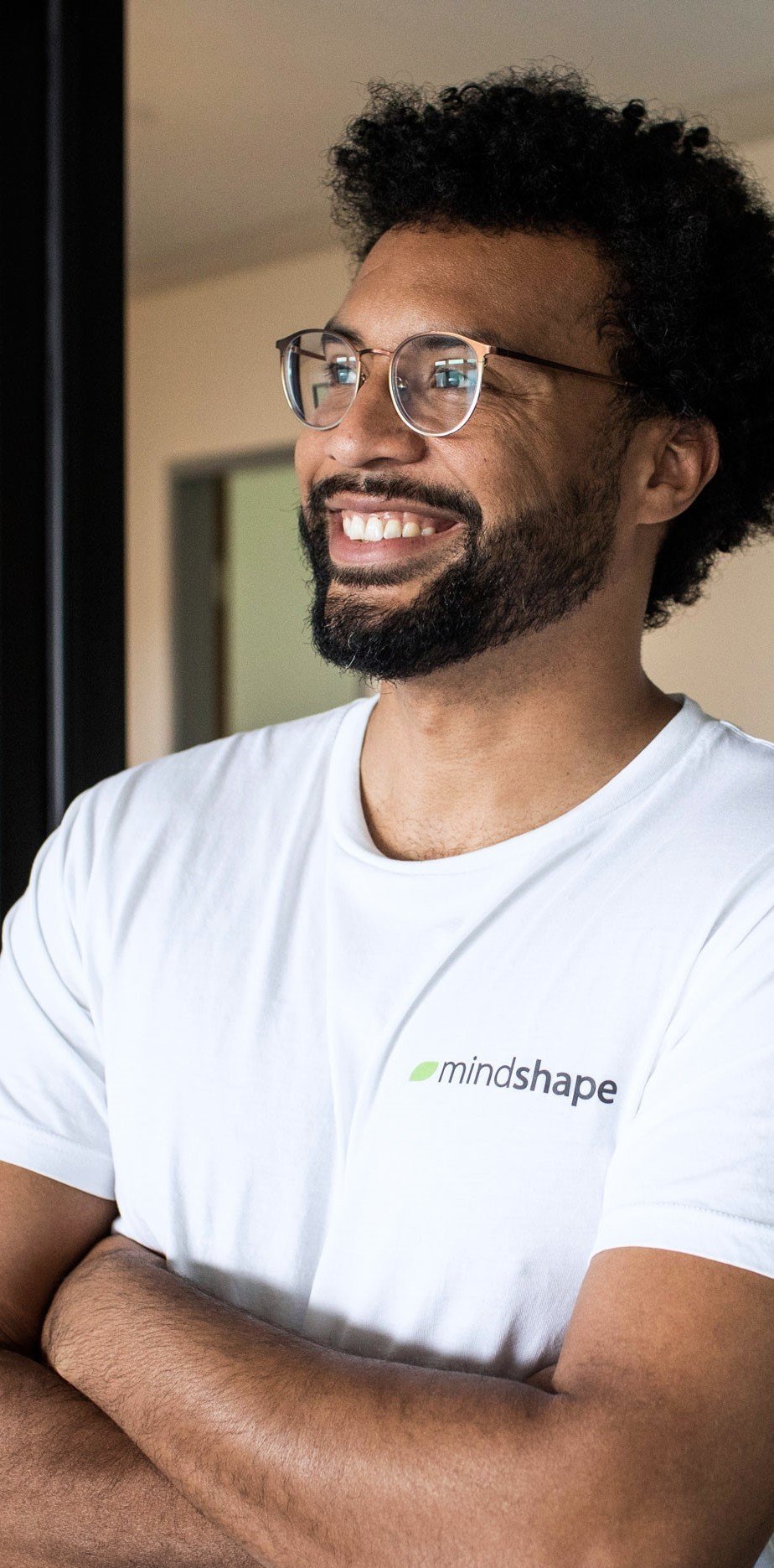 Porträt eines Mitarbeiters bei mindshape