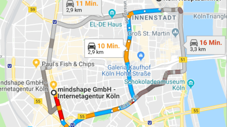 mindshape bei Google Maps Embed Advanced API