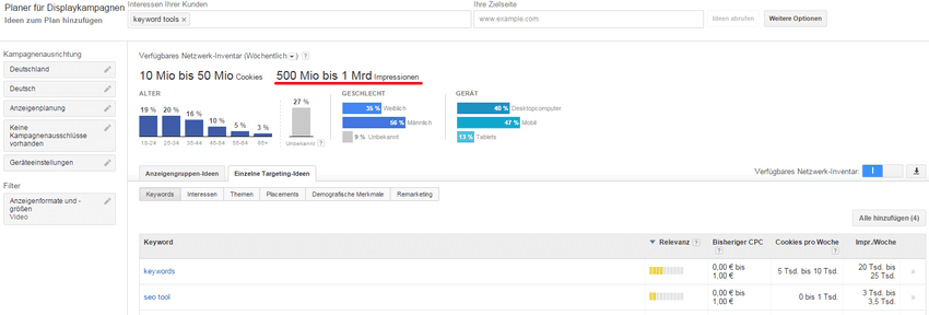 YouTube Keyword-Analyse: Schritt 7