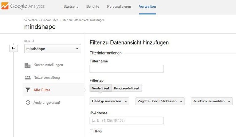 Ausschluss aus Analytics: Webanalyse Agentur hilft