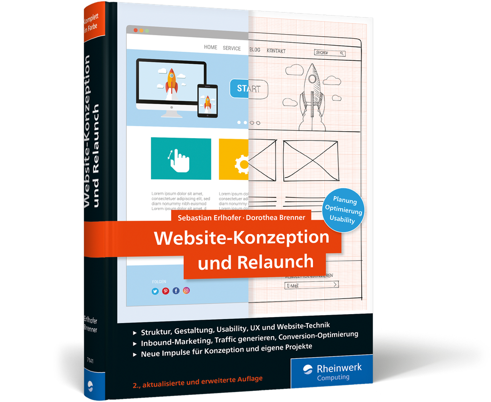 Buch-Cover des Handbuchs "Website-Konzeption und Relaunch"