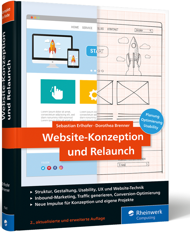 Cover des Handbuchs "Website-Konzeption und Relaunch"