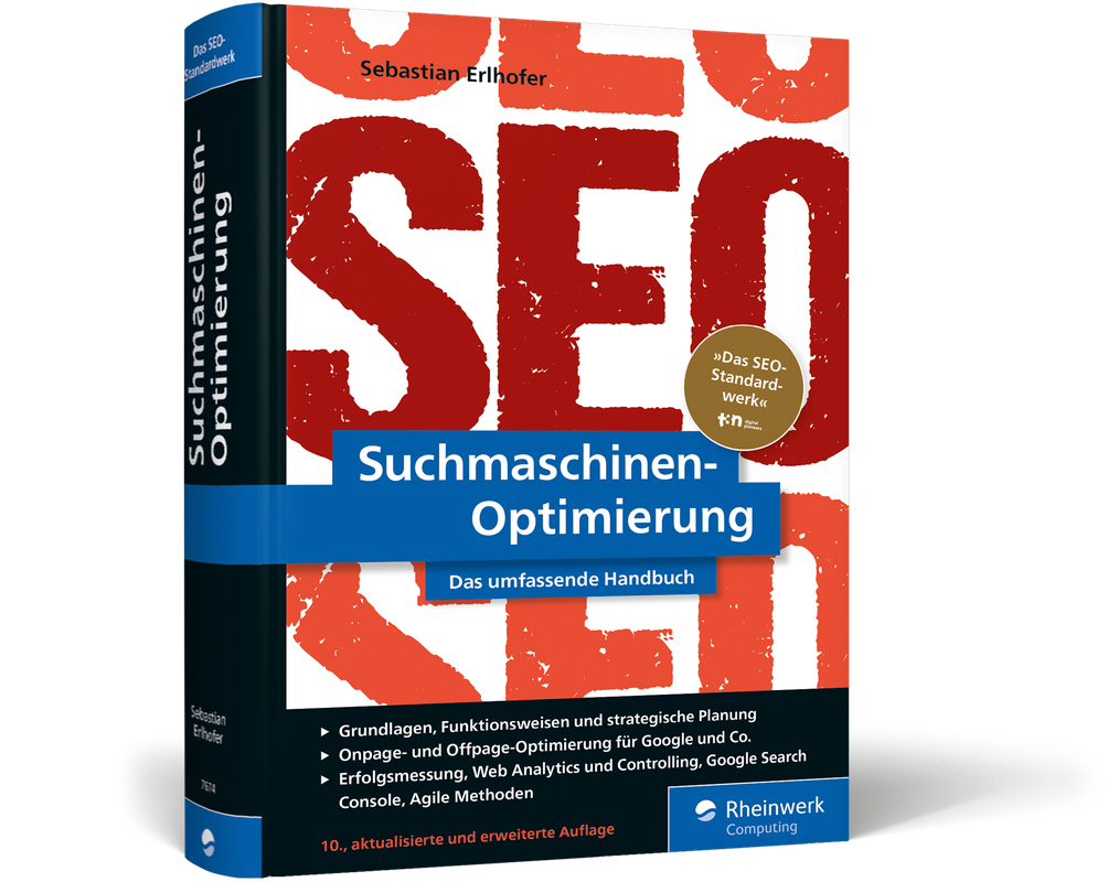 Buchcover Sebastian Erlhofer Suchmaschinen-Optimierung 10. Auflage