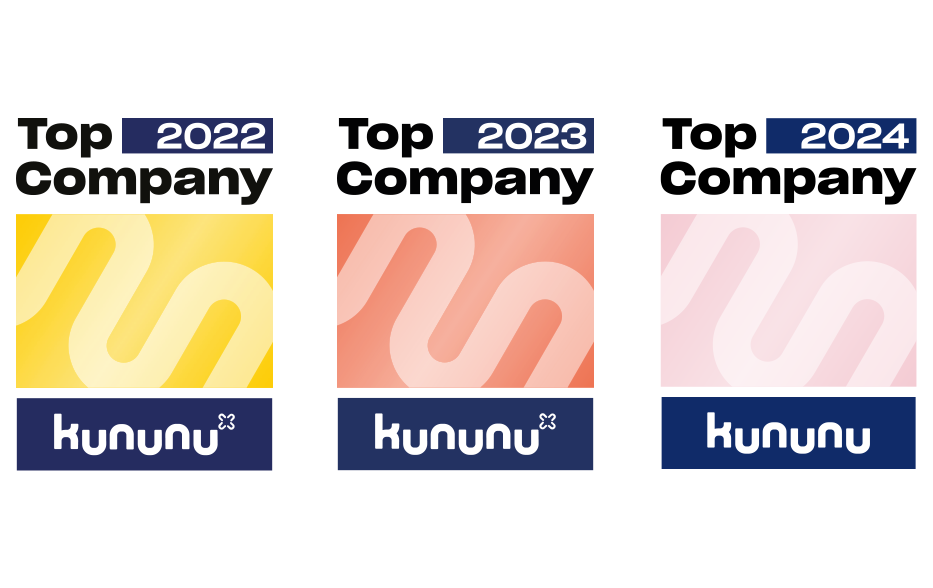 kununu Top Company 2022, 2023 & 2024 Siegel für mindshape
